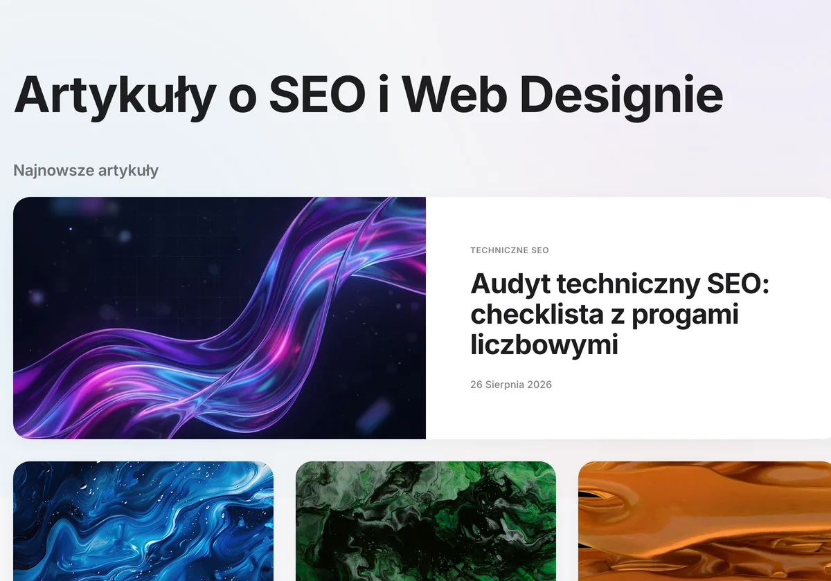 Blog AI SEO COMPANY — artykuły o SEO i web designie